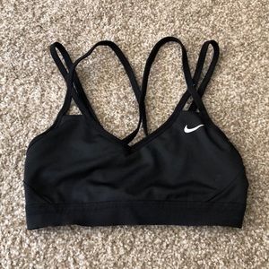 Black Nike sports bra